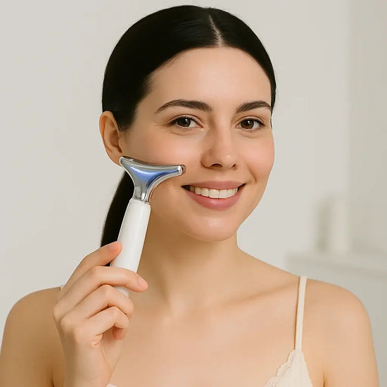 Ritual LED-Dragón™, dispositivo de terapia de luz azul con crema Sangre de Dragón para tratamiento antiedad y rejuvenecimiento facial