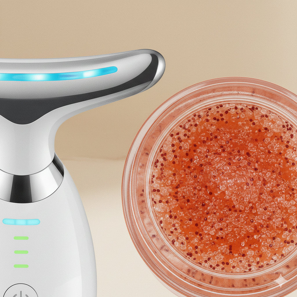 Ritual LED-Dragón™ – Lifting facial en casa con luz azul y Sangre de Dragón