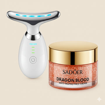 Ritual LED-Dragón™ – Lifting facial en casa con luz azul y Sangre de Dragón