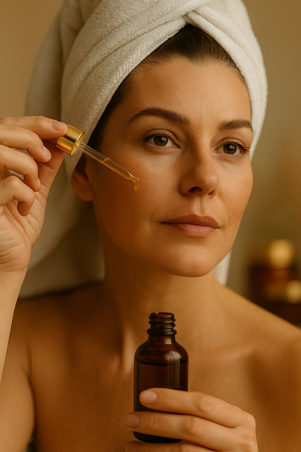 Tratamiento antiedad Mas Bella: crema y sérum con enfoque en firmeza y líneas finas