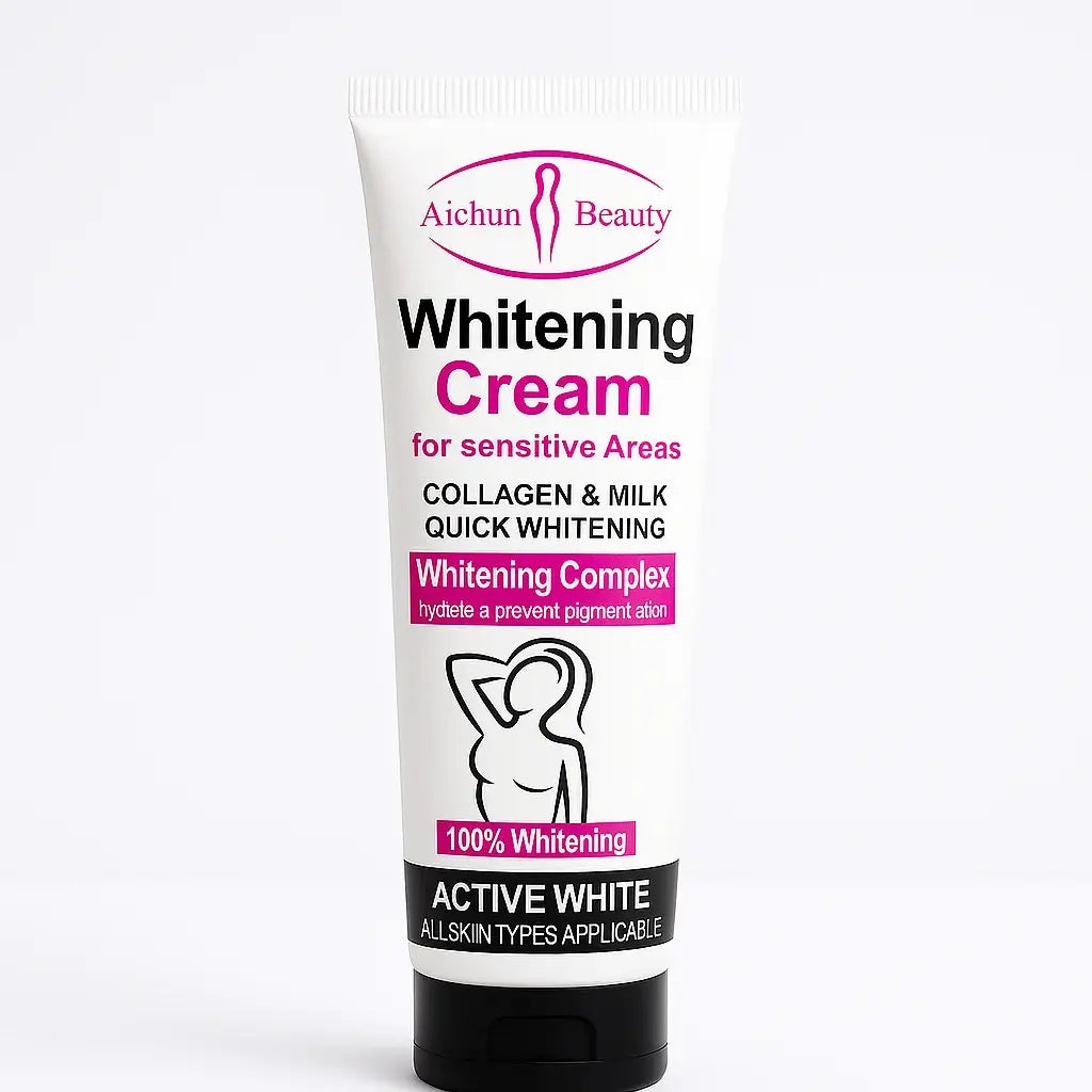 Crema blanqueadora Aichun Beauty para axilas y zonas íntimas – aclara, hidrata y suaviza la piel