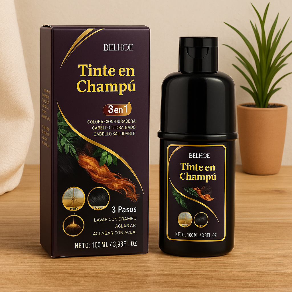 VitaNegro™ 3 en 1 – Shampoo, Tinte y Tratamiento Capilar